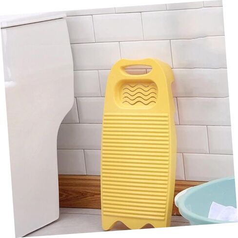 Laundry Basin, Indoor Washboard for Clothes Soap Holder Plastic Scrub Board Antislip in Kuwait