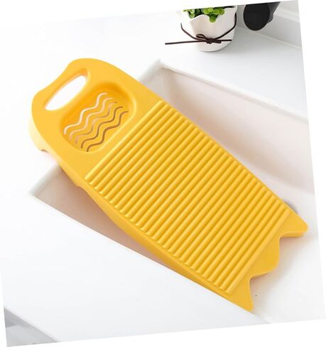 Laundry Basin, Indoor Washboard for Clothes Soap Holder Plastic Scrub Board Antislip in Kuwait