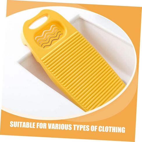 Laundry Basin, Indoor Washboard for Clothes Soap Holder Plastic Scrub Board Antislip in Kuwait
