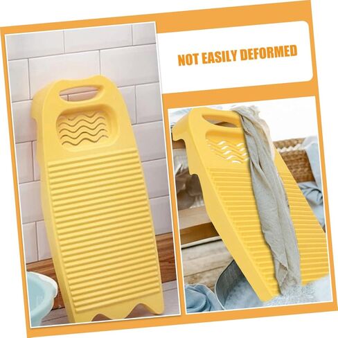 Laundry Basin, Indoor Washboard for Clothes Soap Holder Plastic Scrub Board Antislip in Kuwait