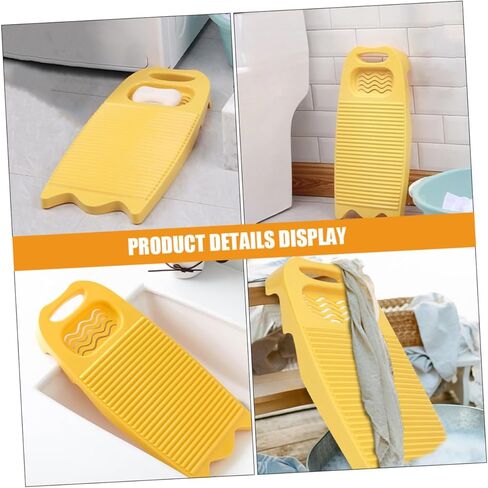 Laundry Basin, Indoor Washboard for Clothes Soap Holder Plastic Scrub Board Antislip in Kuwait