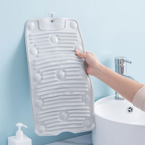 Laundry Basin, Thickened Silicone Washboard Foldable Laundry Scrubbing Tool for Clothes Durable in Kuwait