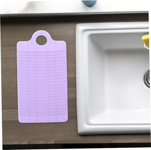 Laundry Basin, Handheld Laundry Washboard Plastic Slip for Cleaning at Home in Kuwait