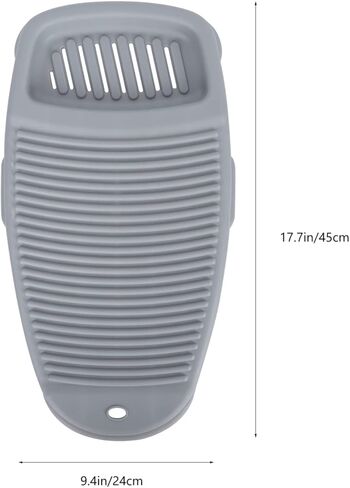 Laundry Basin, Washboard Clothes Washing Basin Board Household Laundry for Kids Shirts in Kuwait