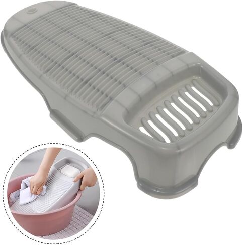 Laundry Basin, Washboard Home Laundry Plastic Non slip Soap Holder Hanging in Kuwait