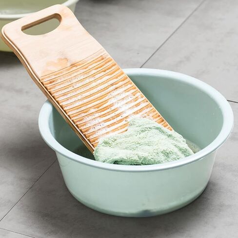 Heavy Duty Labor Saving Bamboo Washing Board for Home 19.7 Inches Long Natural Bamboo in Kuwait