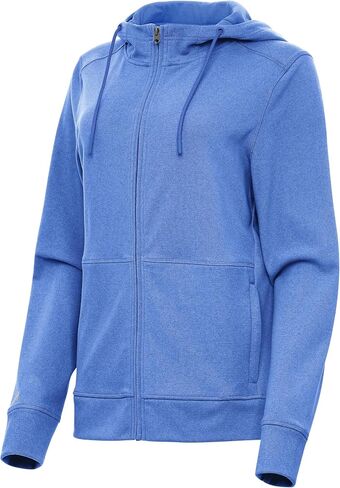 Antigua Women’s Seeker Full Zip Fleece Hoodie - Ultra‑Soft Heather Fleece, Lightweight Layer, Stay‑Put Hood, Everyday Comfort in Kuwait