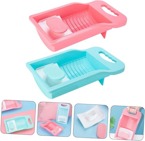 Laundry Basin, Convenient Washboard Hand Washing Durable Material Ergonomic Smooth Finish for in Kuwait