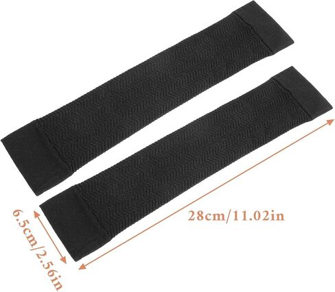 4Pairs Slimming Arm Sleeves for Women, Upper Arm Compression Sleeve, Plus Size Arms Shaper Sleeve, Elastic Slimming Fitness Shapers for Sun Protection Tattoo Cover up(Black) in Kuwait