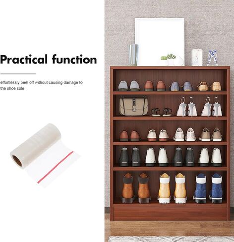 Healeved Disposable Shoe Covers for Shoe Cover Dispenser Milky White for Home and Office Use 2 Rolls in Kuwait