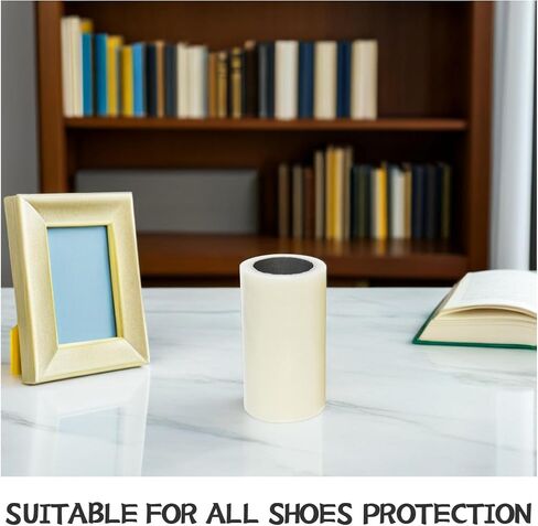PartyKindom Disposable Shoe Covers Film 15cm Wide Pe Material Non-slip Protective Shoe Covers for Home Use in Kuwait