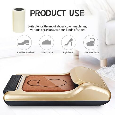 PartyKindom Disposable Shoe Covers Film 15cm Wide Pe Material Non-slip Protective Shoe Covers for Home Use in Kuwait