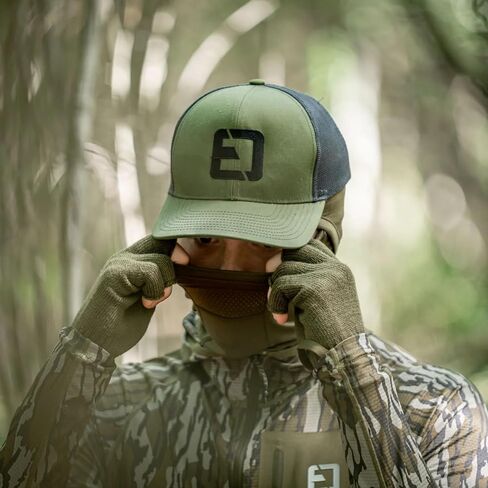 ELEMENT OUTDOORS Merino Series Balaclava, Soft Merino Wool Full-Face Hood & Neck Mask, Breathable Moisture-Wicking Cold-Weather Gear, Olive in Kuwait