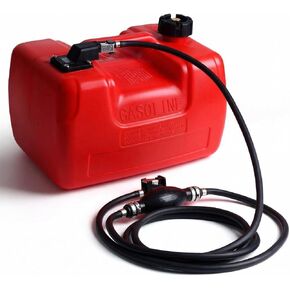 3 Gallon Portable Marine Tank, 12L Outboard Boat Tank with 9.8ft Hose & Level Gauge in Kuwait
