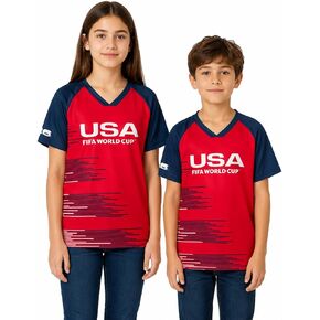 Outerstuff Official FIFA World Cup 2026 Team USA Kids Jersey T-Shirt – Youth Boys & Girls Soccer Fan Tee in Kuwait