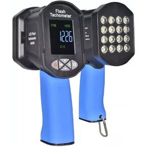 Digital Handheld Stroboscope, Portable High Accuracy Tachometer, Accuracy 0.001%, Measurement Range 60-99999 RPM, for Fan, Motor Engine, Tire in Kuwait