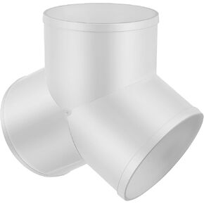 موصل مقسم قنوات POPETPOP PVC Y مع سطح داخلي أملس وتوزيع فعال لتدفق الهواء، تركيب خرطوم على شكل Y لخرطوم تنفيس المجفف وموصلات الأنابيب في أنظمة التدفئة والتهوية وتكييف الهواء (HVAC) in Kuwait