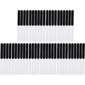 100 Pcs Hat Sweat Liners Hat Sweat Absorber Sticker Absorbing Pad Cap Sweatband Liner Black and White Breathable Non Woven Fabric with Adhesive Backing for Baseball in Saudi Arabia