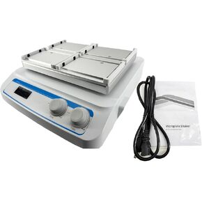 Digital Microplate Shaker Laboratory Microplate Shakers with Locked Operation Mode Sample Volume 4pcs Microplates Speed Range 100-1600rpm LCD Display of Timing Time Amplitude 3mm in Kuwait