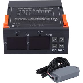 Digital Temperature Controller, 110‑220V Automatic Egg Incubator Thermostat Incubator Temp Humidity Controller STC-3028 in Saudi Arabia