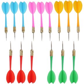 Steel Tip Dart Colorful Dart 15pcs 6g Assorted Color. (Colorful 15pcs, Medium) in Kuwait