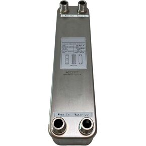 22 Plates Brazed Plate Heat Exchanger for Floor Heating and Snow Melting - High Efficiency SS316L and Copper Design in Saudi Arabia