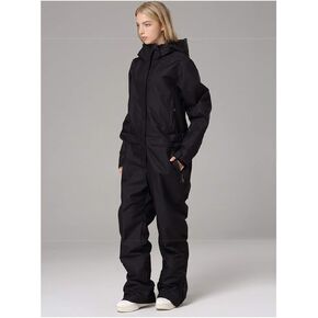 Ski Jumpsuit Men Ski Suit Men Snowboard Suit Male Skiing Snowboarding Snow Suit Ski Jacket Men Winter Men's Jacket Snowsuit Black M (Black Large) in Kuwait