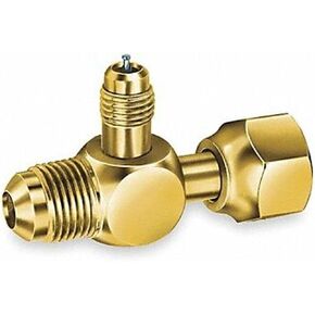 Jb Industries 1/4" صمام وصول مع صامولة مضيئة، نحاس A31853-1 لكل منها in Kuwait