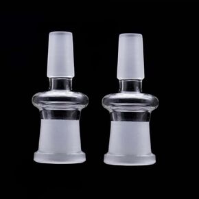 Lab Grade Borosilicate Glass Adapter with Joint Tips (18mm Male to 14mm F) in Kuwait
