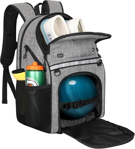 Goloni Bowling Backpack,Single Ball Bowling Bag with Shoe Compartment Up to Size 16,Bowling Bag with Padded Ball Holder in Kuwait