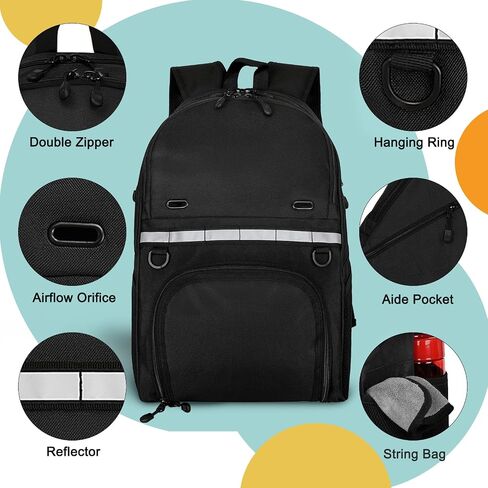 Goloni Bowling Backpack,Single Ball Bowling Bag with Shoe Compartment Up to Size 16,Bowling Bag with Padded Ball Holder in Kuwait