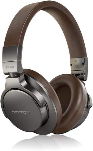 Behringer BH 470 Closed-Back Over-Ear Studio Monitoring Headphones, Bundle with Desktop Headphone Stand in Saudi Arabia