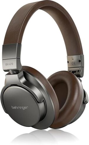 Behringer BH 470 Closed-Back Over-Ear Studio Monitoring Headphones, Bundle with Desktop Headphone Stand in Saudi Arabia