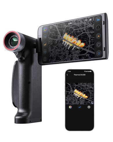 Thermal Master DV2 Thermal Monocular with 15mK Ultra-Sensitive Sensor | 512x384 X³ 256x192 Ir Resolution, 50Hz Smooth Image, 5'' Rotatable Big Display, Hotspot Tracker, Outdoor Wildlife Observation in Kuwait