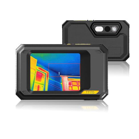 TT17D Wi-Fi Thermal Camera with 3.5" Touchscreen, AI Scene Detection, 240x240 UIRA-IR with Visual Camera, 25Hz Thermal Imaging Camera, -4°F~1022°F Range, Wireless Transfer Analysis via App in Kuwait
