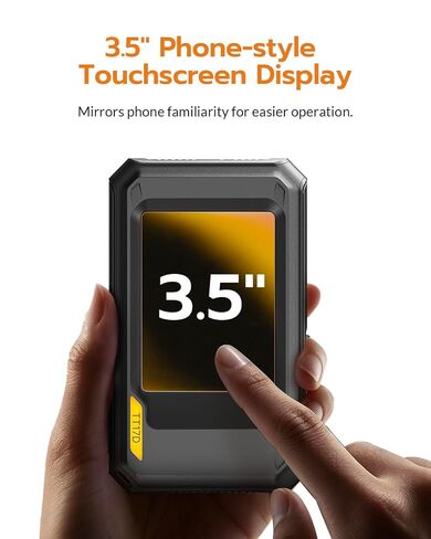 TT17D Wi-Fi Thermal Camera with 3.5" Touchscreen, AI Scene Detection, 240x240 UIRA-IR with Visual Camera, 25Hz Thermal Imaging Camera, -4°F~1022°F Range, Wireless Transfer Analysis via App in Kuwait