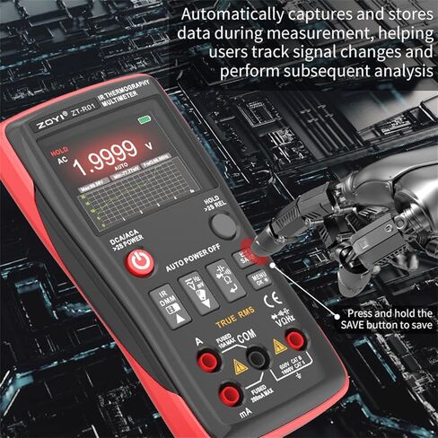 ZOYI Thermal Imaging Camera 2 in 1 True RMS Multimeter 32×32Resolution -4°F to 1022°F Type-C Charging for Electrical Industrial Inspections 25000count Digital multimeter in Kuwait