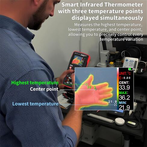 ZOYI Thermal Imaging Camera 2 in 1 True RMS Multimeter 32×32Resolution -4°F to 1022°F Type-C Charging for Electrical Industrial Inspections 25000count Digital multimeter in Kuwait