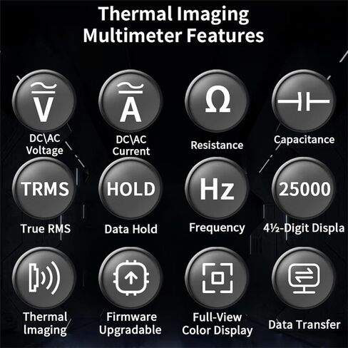 ZOYI Thermal Imaging Camera 2 in 1 True RMS Multimeter 32×32Resolution -4°F to 1022°F Type-C Charging for Electrical Industrial Inspections 25000count Digital multimeter in Kuwait