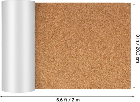 Cabilock Self-Adhesive Cork Board Roll with Easy to Use Backing, Brown Cork Material for Office Spaces and Sports Venues, for Wall Decoration and Bulletin Boards in Kuwait