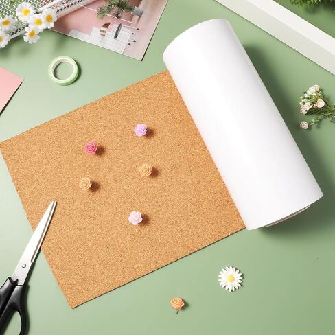 Cabilock Self-Adhesive Cork Board Roll with Easy to Use Backing, Brown Cork Material for Office Spaces and Sports Venues, for Wall Decoration and Bulletin Boards in Kuwait