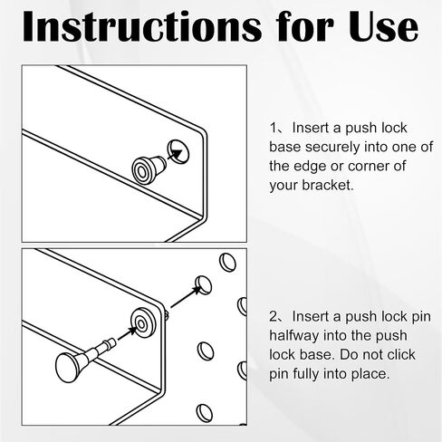 Chunful 50 Pack Push Lock Pins Media Enclosure Push Pins for Structured Media Centers in Kuwait