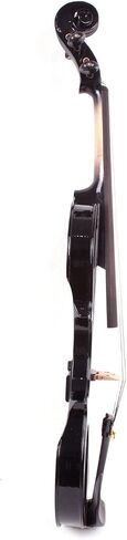 electric viola 16 inch kit Solid Wood body with Ebony fittings, Case, Viola Bow, AUX Cable, Headphone, All accessories for Students, Beginners and Adults #EL5 (Black) in Kuwait