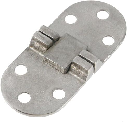Semetall Boat Hinges, 4PCS Stainless Steel Flush Mount Hinges 2.6" x 1.18" - Marine Grade for Butler Tray, Hatch, Cabinet & Door, Silver in Kuwait