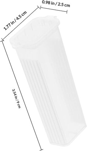 TOYANDONA 10pcs Plastic Microscope Slide Storage Box with Lid 5 Slide Capacity Staining Jar for Laboratory Use for Pathology and Science Kit Applications in Kuwait