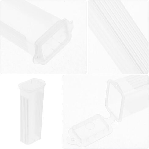 TOYANDONA 10pcs Plastic Microscope Slide Storage Box with Lid 5 Slide Capacity Staining Jar for Laboratory Use for Pathology and Science Kit Applications in Kuwait
