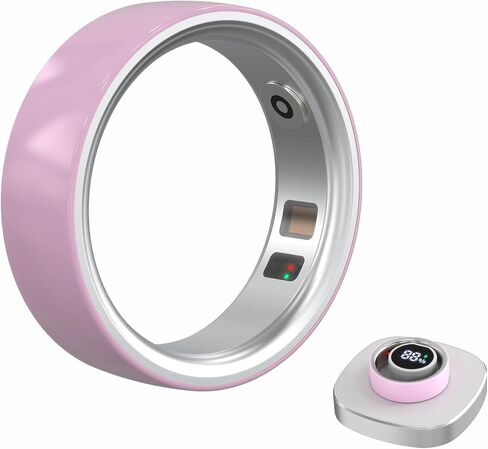 Smart Ring Health Ring for Women Men Fitness Ring Fitness Tracker Sleep Monitor/Heart Rate Monitor/Sports/Pedometer/Calorie for Android iOS with Battery Case in Saudi Arabia