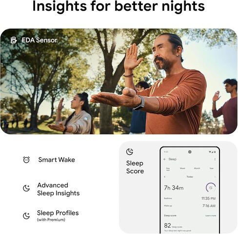 Fitbit Charge 6 Fitness Tracker with Heart Rate, GPS, Premium Membership, Health Tools - Porcelain/Silver, x (Renewed) in Kuwait