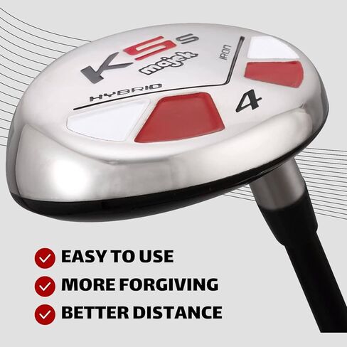 Majek Golf Petite Senior Lady #4 Hybrid Lady Flex Right Handed Utility L Flex Club (Petite - 5' to 5'3") with Premium Ladies Arthritic Grip in Kuwait
