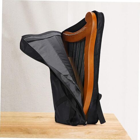 حقيبة Abaodam المحمولة من Lyre Harp حقيبة تخزين متينة بسحاب للموسيقيين مقاومة للماء والخدش حقيبة حمل خفيفة الوزن مع مقبض لسلسلة القيثارة والإكسسوارات in Kuwait